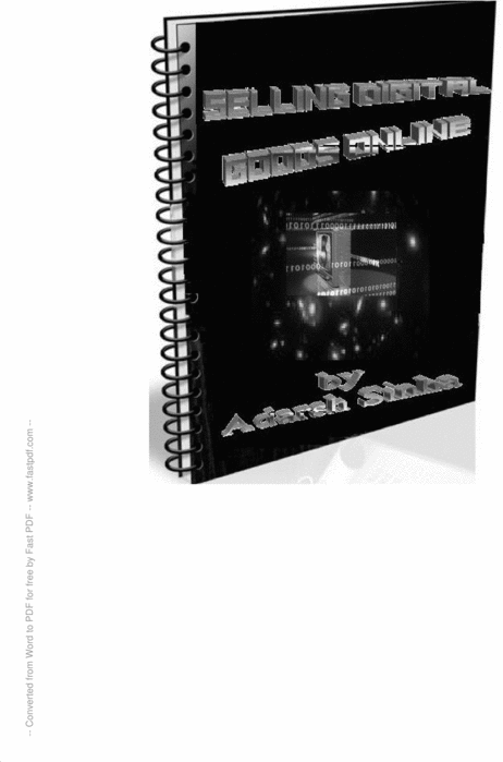 Product picture selling digital goods online